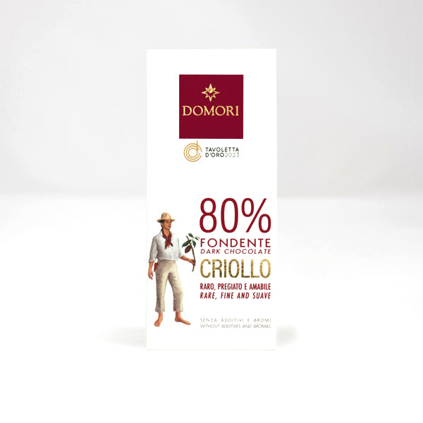 Domori Criollo 80% Single Origin Dark Chocolate Bar - 50g