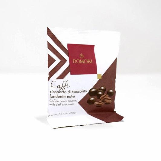 Domori Dragées Illy Caffé Coffee Beans Covered in 75% Dark Chocolate - 40g