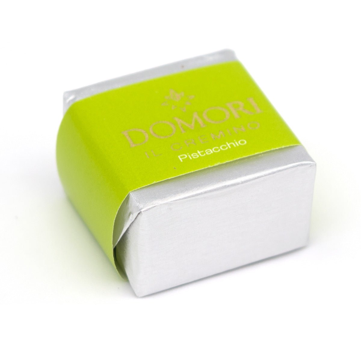 Domori Gianduja Pistachio Cremini Cubes