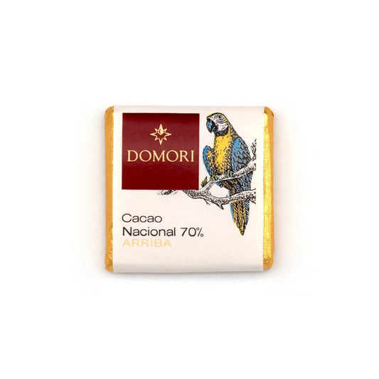 Domori Nacional Ecuador 70% Single Origin Dark Chocolate Napolitains