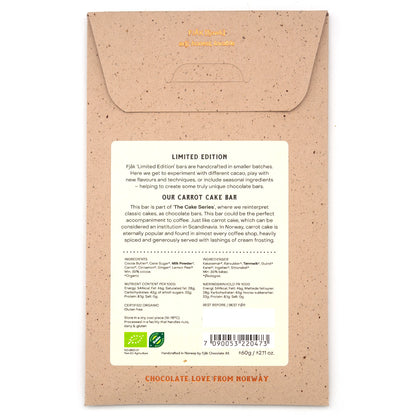Fjak Carrot Cake 35% White Chocolate Bar - 60g