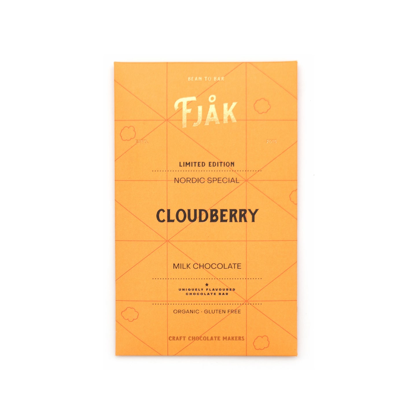 Fjak Cloudberry 50% Milk Chocolate Bar - 60g