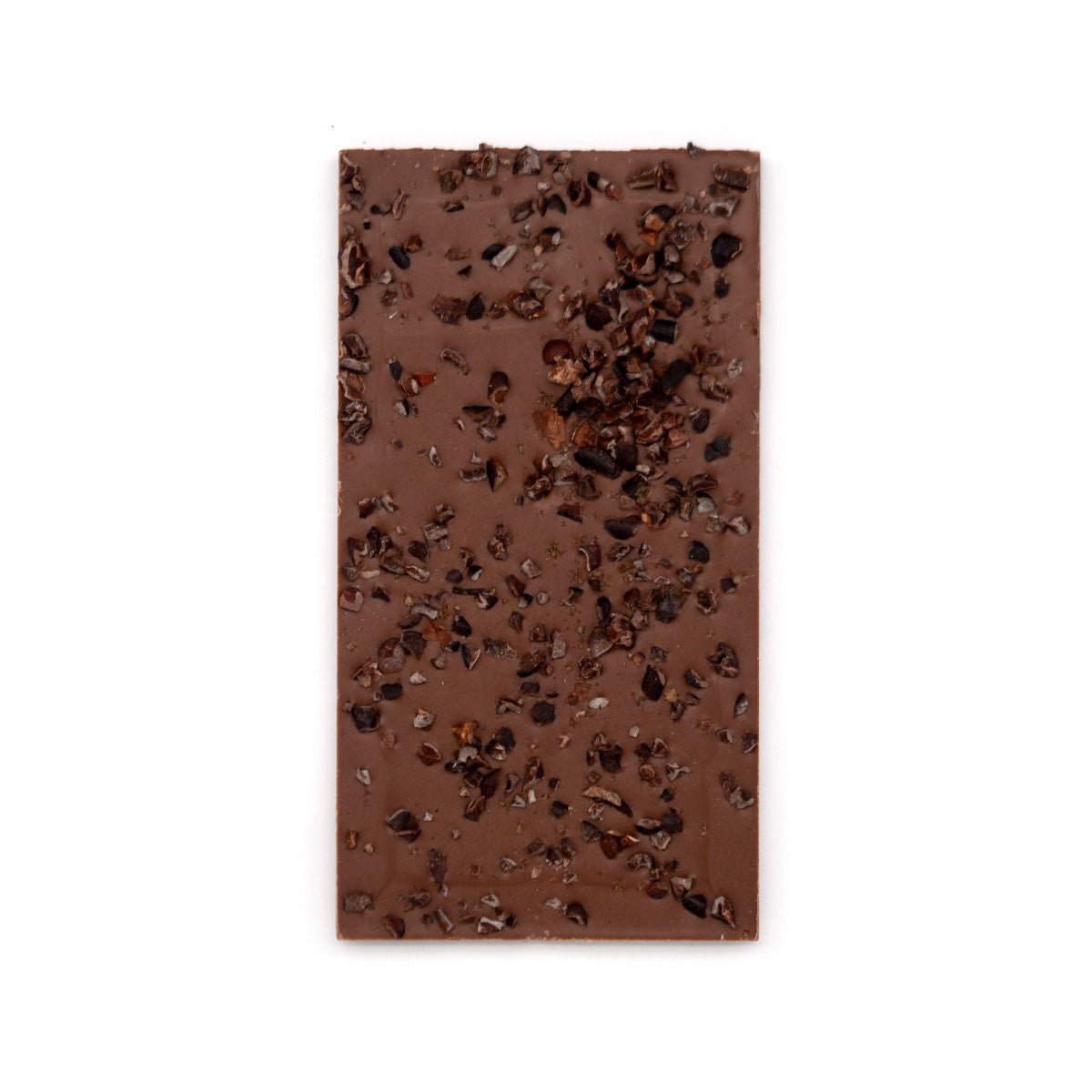 Fjak Oak Smoked Salt and Cocoa Nibs 45% Milk Chocolate Bar - 60g
