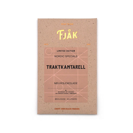 Fjak Wild Mushroom 45% Milk Chocolate Bar - 60g