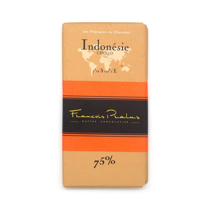 Pralus Indonesie 75% Single Origin Dark Chocolate Bar - 100g