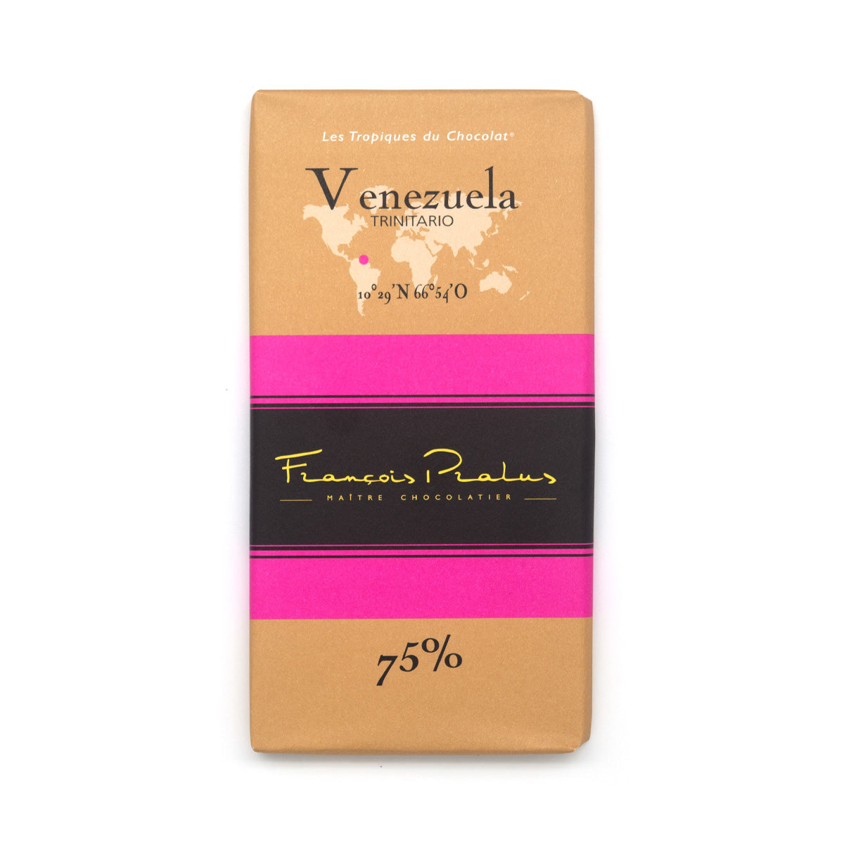 Pralus Venezuela 75% Single Origin Dark Chocolate Bar - 100g