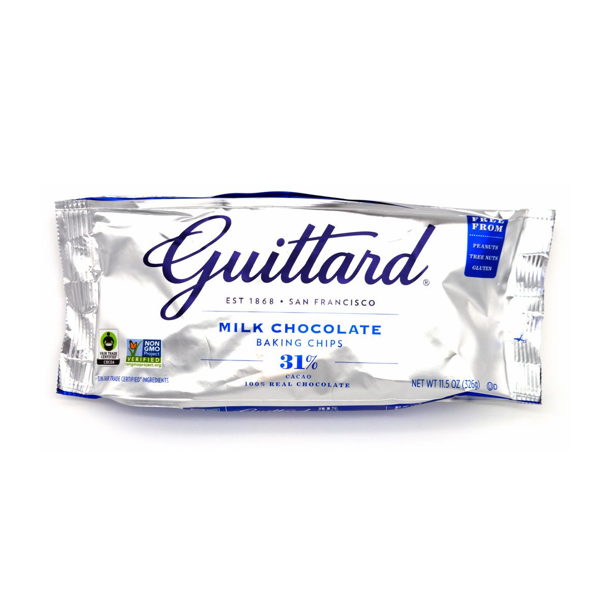 Guittard 31% Milk Chocolate Chips Bag - 325g