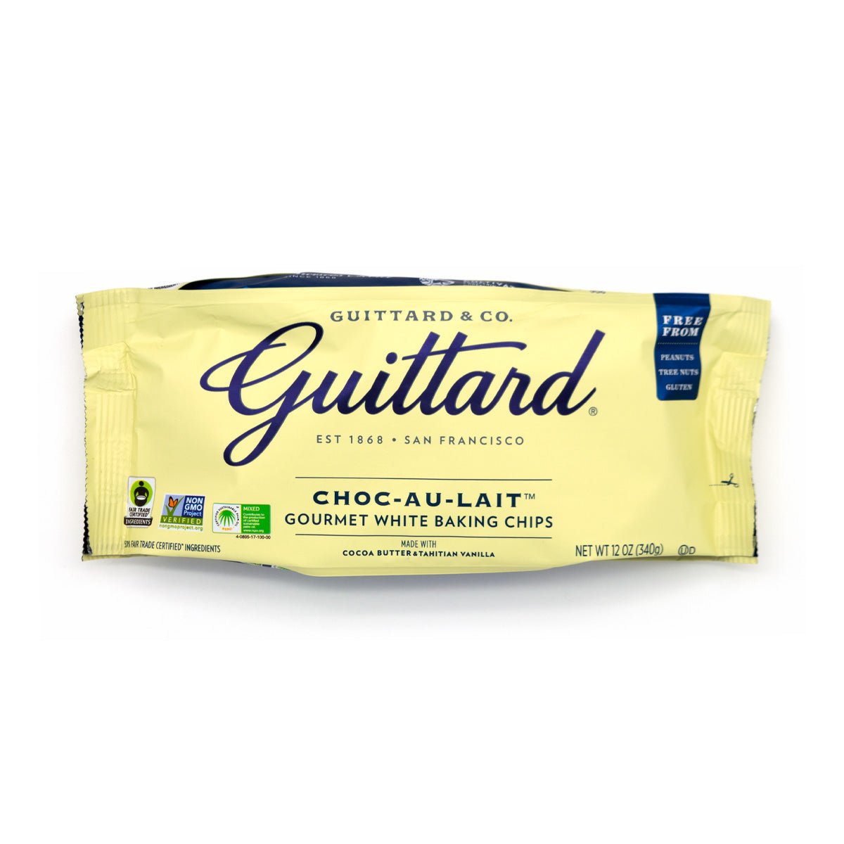 Guittard Choc-Au-Lait White Chocolate Chips Bag - 340g