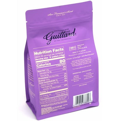 Guittard Organic 38% Milk Chocolate Baking Wafers - 340g