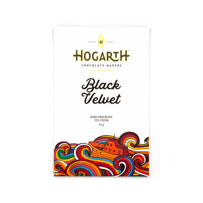 Hogarth Black Velvet 72% Single Estate Dark Chocolate Bar - 70g