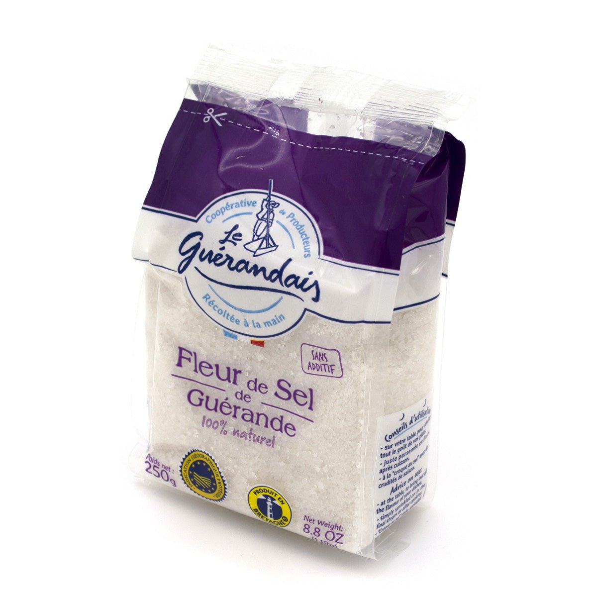 Le Guérandais Fleur De Sel de Guérande Natural Sea Salt - 250g