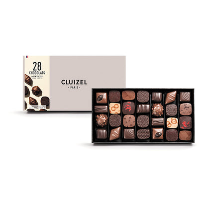 Michel Cluizel Assorted Dark & Milk Chocolate Truffles Box - 28 pc - 305g