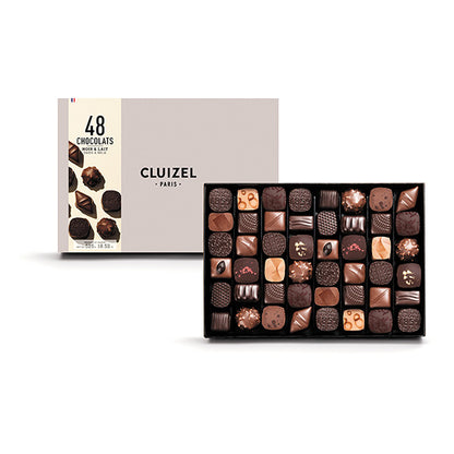 Michel Cluizel Assorted Dark & Milk Chocolate Truffles Box - 48 pc - 525g (Past Date)