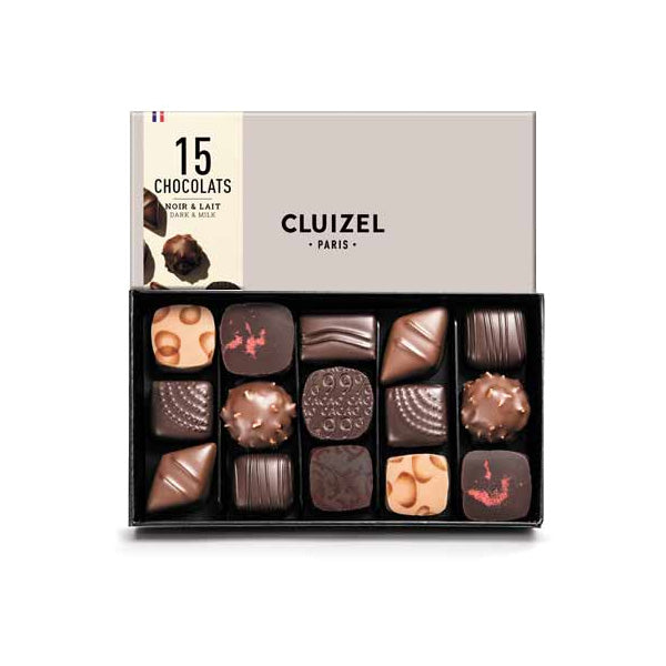 Michel Cluizel Assorted Dark and Milk Chocolate Truffles Box - 15 pc (Past Date)