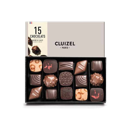 Michel Cluizel Assorted Dark and Milk Chocolate Truffles Box - 15 pc (Past Date)