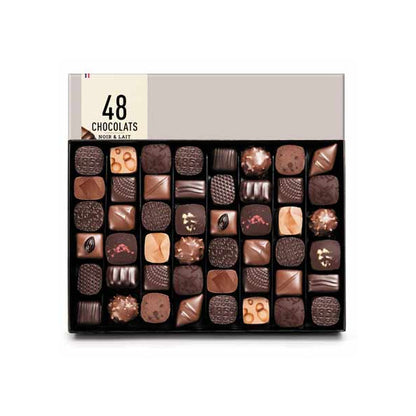 Michel Cluizel Assorted Dark & Milk Chocolate Truffles Box - 48 pc - 525g (Past Date)