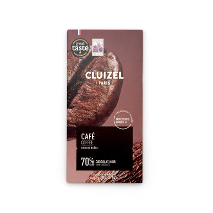 Michel Cluizel Café 70% Single Origin Dark Chocolate & Coffee Bar - 70g