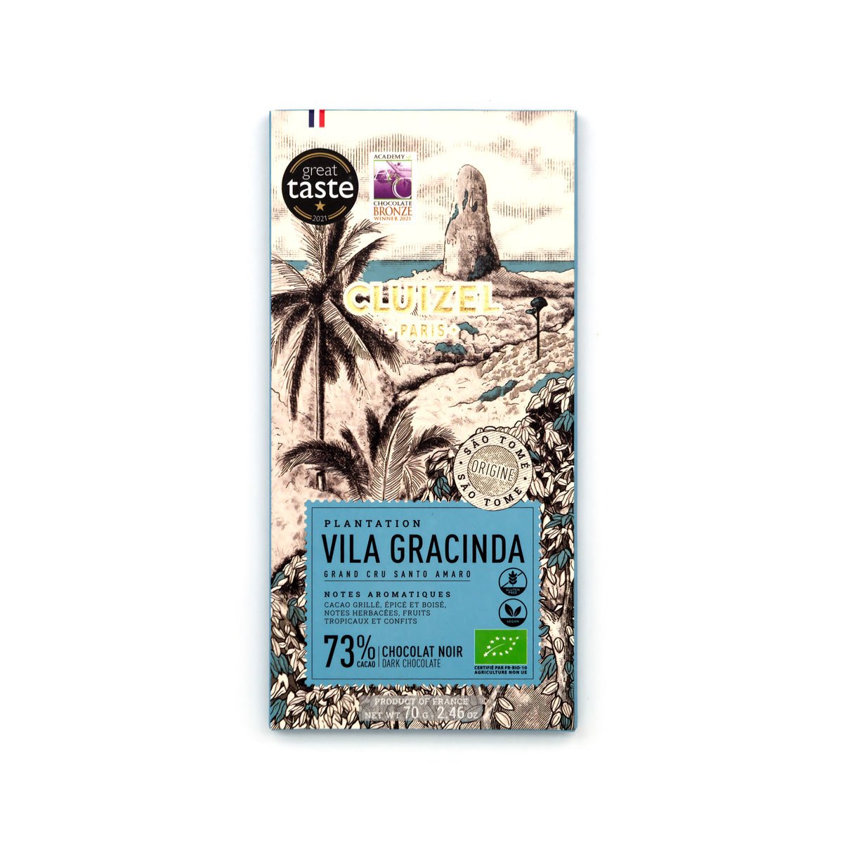 Michel Cluizel Vila Gracinda BIO 73% Single Origin Dark Chocolate