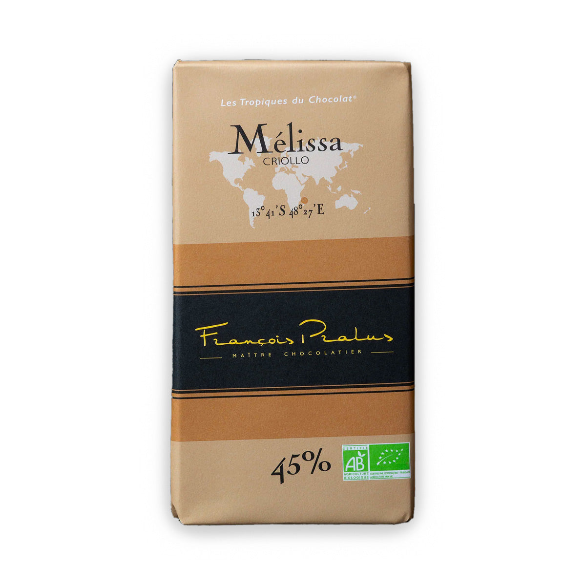 Pralus Melissa 45% Single Origin Milk Chocolate Bar - 100g
