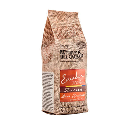 Republica del Cacao Ecuador 55% High Fluidity Single Origin Dark Chocolate Buttons