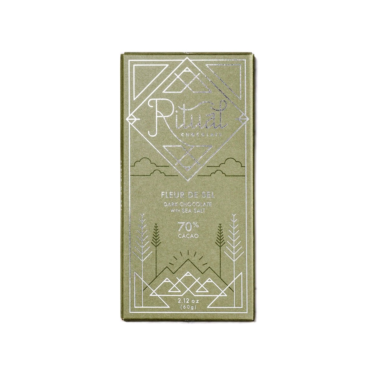 Ritual Chocolate Fleur De Sel 70% Dark Chocolate Bar - 60g – Chocosphere