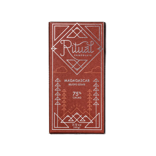 Ritual Chocolate Madagascar Sambirano 75% Single Origin Dark Chocolate Bar - 60g