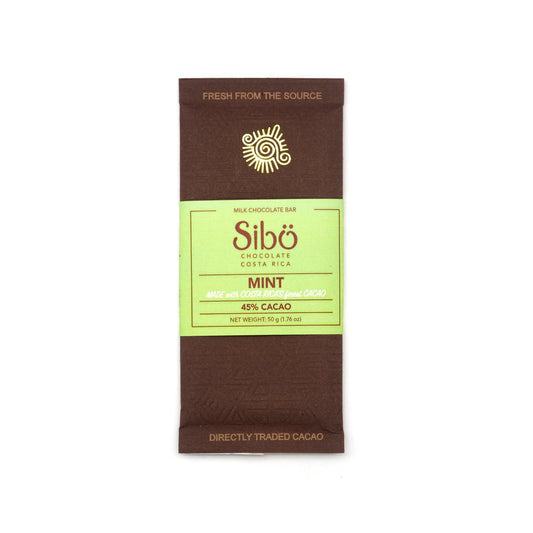 Sibu Mint 45% Single Origin Milk Chocolate Bar - 50g