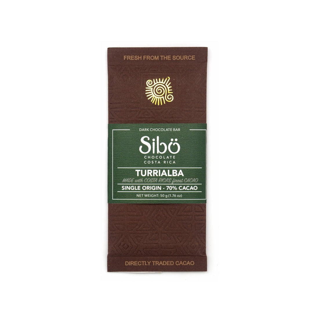 Sibu Turrialba 70% Single Origin Dark Chocolate Bar - 50g – Chocosphere