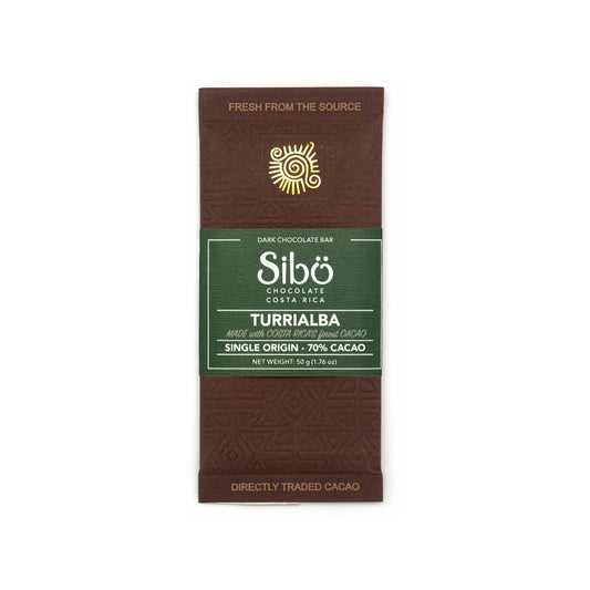 Sibo Turrialba 70% Single Origin Dark Chocolate Bar - 50g