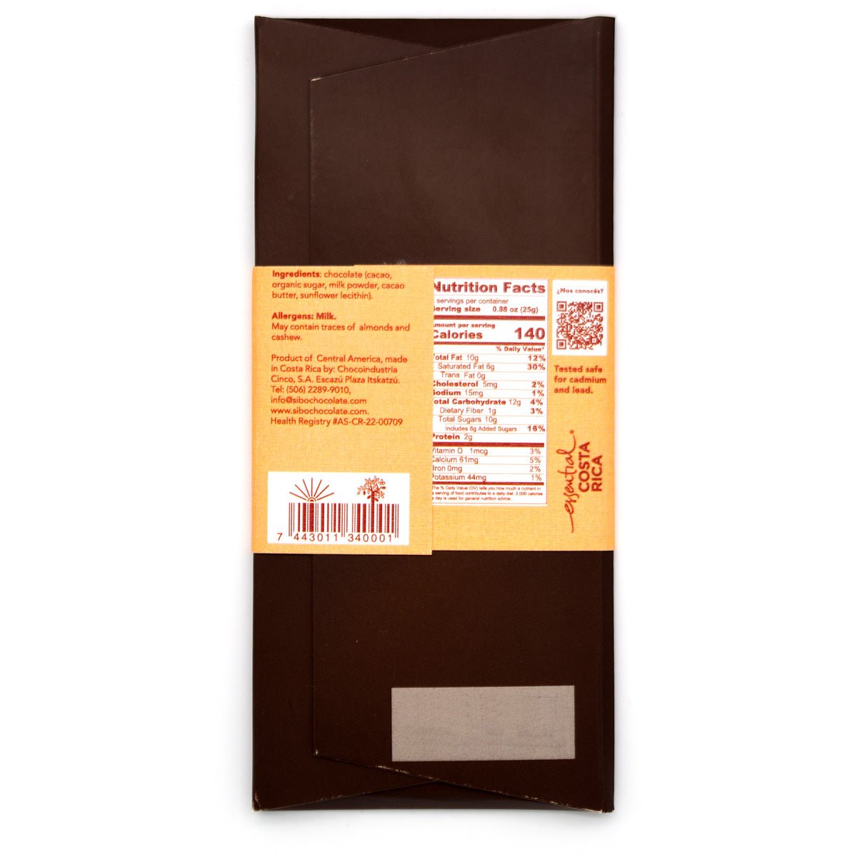 Sibu 45% Single Origin Milk Chocolate Bar - 50g