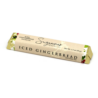 Suzanne's Chocolate Iced Gingerbread Milk Chocolate Bar - 45g