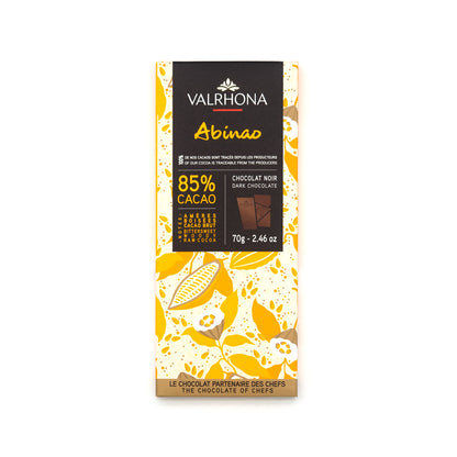 Valrhona Abinao 85% Dark Chocolate Bar - 70g