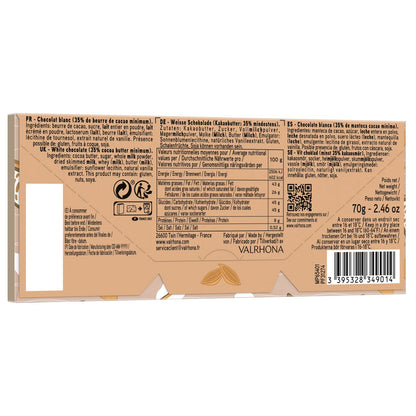 Valrhona Blond Dulcey 35% White Chocolate Bar - 70g