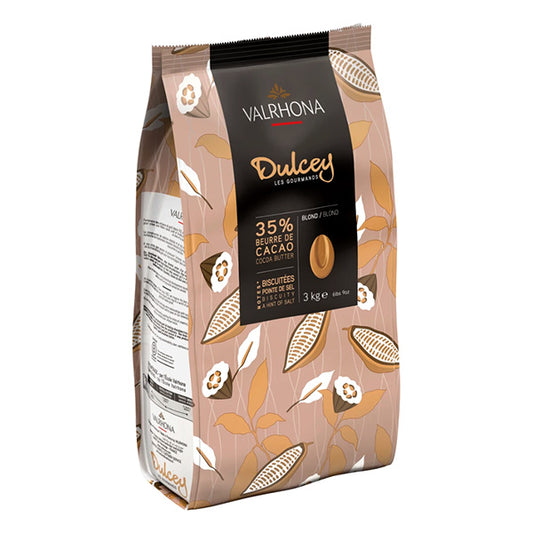 Valrhona Blond Dulcey Les Feves 35% White Chocolate Discs
