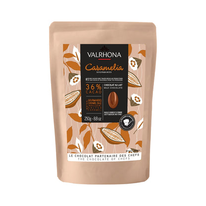 Valrhona Caramélia Les Feves 36% Milk Chocolate Couverture Discs
