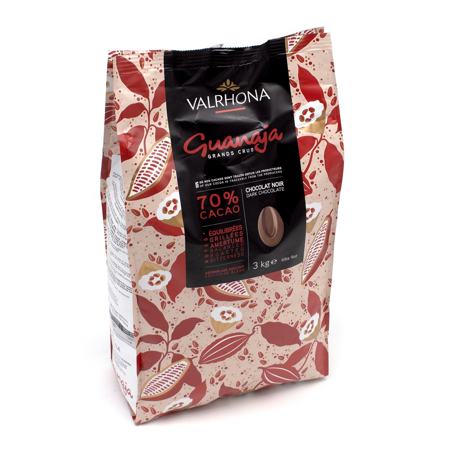 Valrhona Guanaja Les Feves 70% Dark Chocolate Couverture Discs