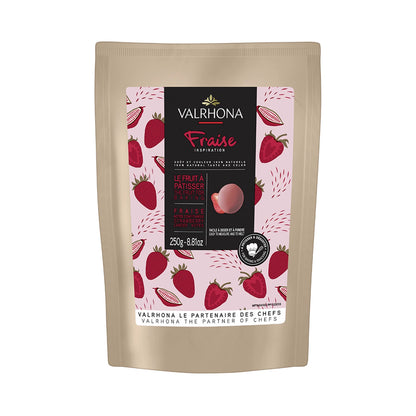 Valrhona Inspiration Fraise Les Feves 37% Strawberry Couverture Discs