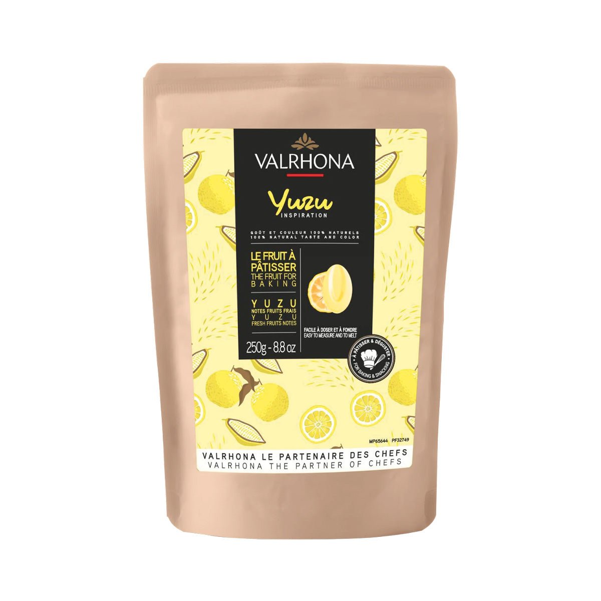 Valrhona Inspiration Yuzu Les Feves 34% Yuzu Couverture Discs