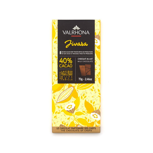 Valrhona Lait Jivara 40% Milk Chocolate Bar - 70g