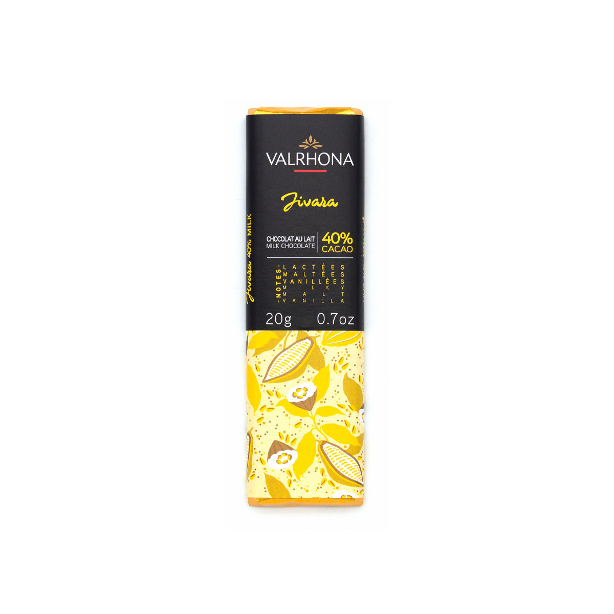Valrhona Lait Jivara 40% Milk Chocolate Mini-Bar - 20g