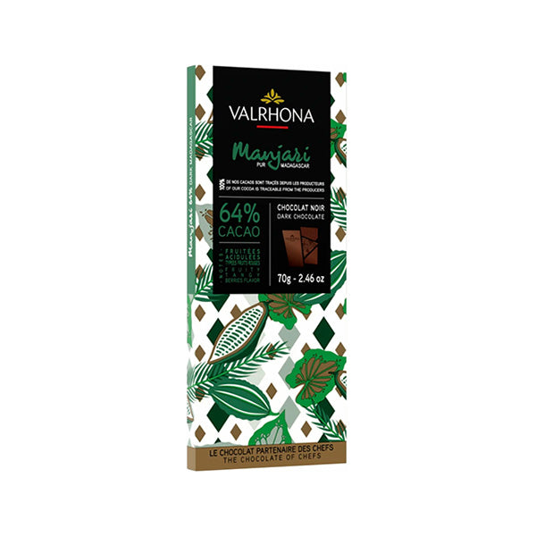 Valrhona Manjari 64% Single Origin Dark Chocolate Bar - 70g