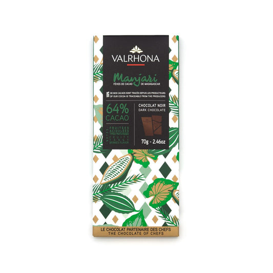 Valrhona Manjari 64% Single Origin Dark Chocolate Bar - 70g