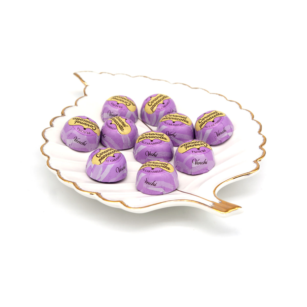 Venchi Caramel White Chocolate and Vanilla Pannacotta Bonbons