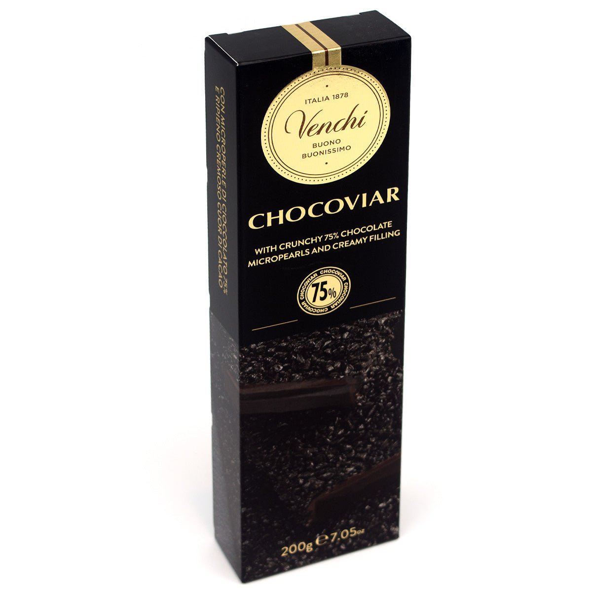 Venchi Chocoviar 75% Dark Chocolate Bar - 200g – Chocosphere