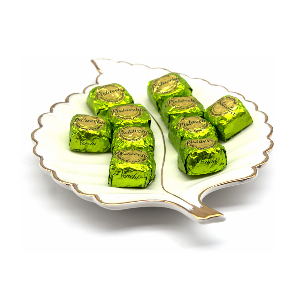 Venchi Cubotto Chocoviar Pistachio Hazelnut Creme in Dark Chocolate Cubes