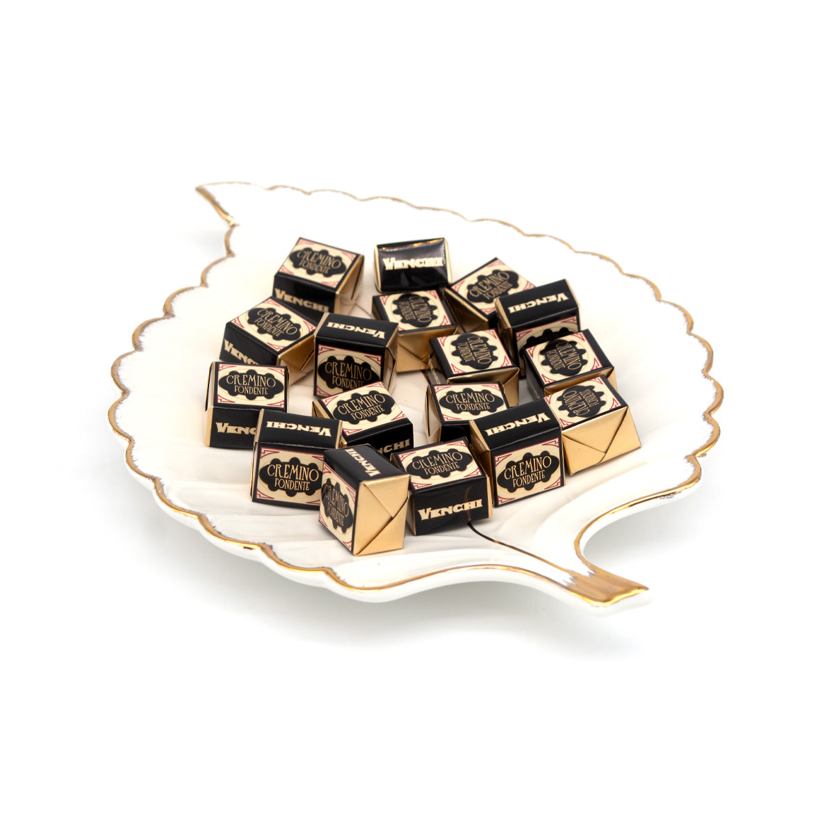 Venchi Cremino Fondente Dark Chocolate Almond & Gianduja Cubes