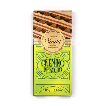 Venchi Cremino Pistacchio Chocolate Pistachio Gianduja Bar - 110g