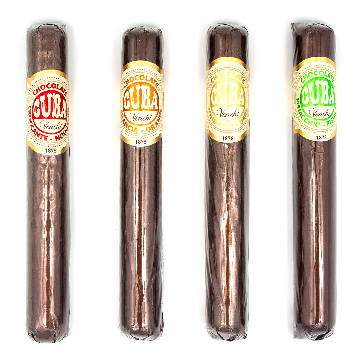 Venchi Pistachio Dark Chocolate Cigar - 100g (BLOOMED)