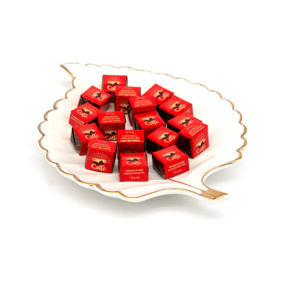 Venchi Espresso Caffe 75% Dark Chocolate with Coffee & Nibs Cubes