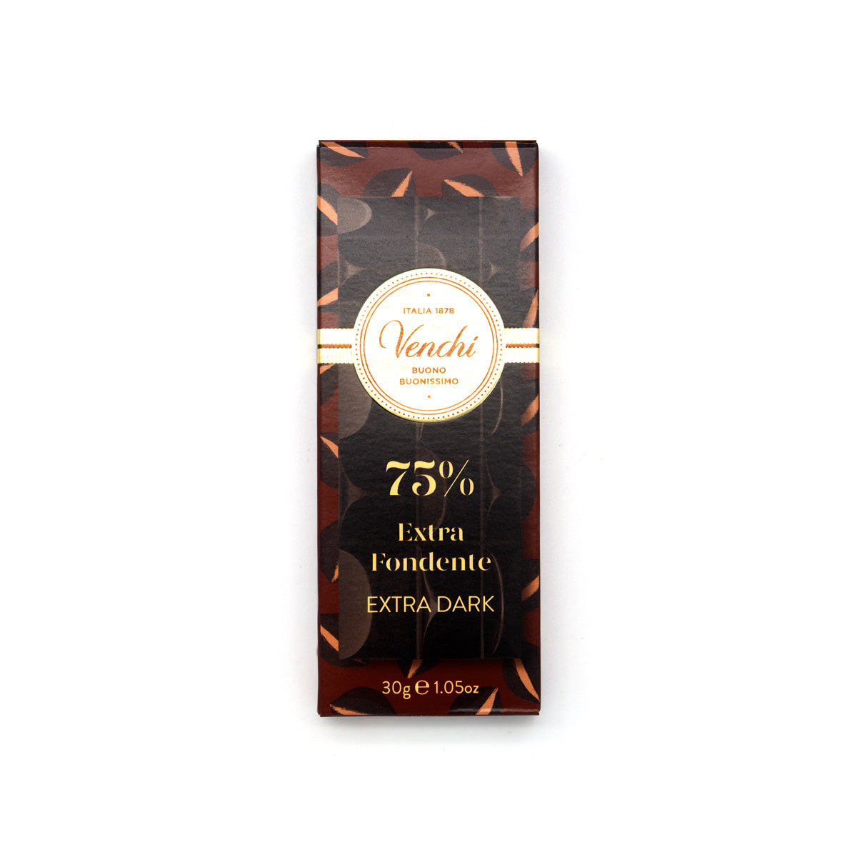 Venchi Extra Fondente 75% Extra Dark Chocolate Mini-Bar - 30g